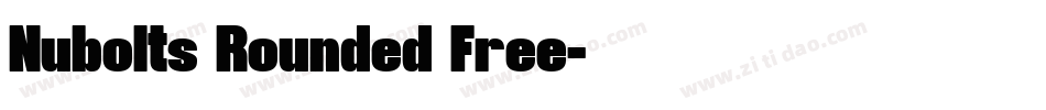 Nubolts Rounded Free字体转换